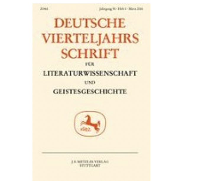 KLEIST’S ‘UNSICHTBARES THEATER’, ed. Christopher Wild, special issue of DEUTSCHE VIERTELJAHRSSCHRIFT FÜR LITERATURWISSENSCHAFT UND GEISTESEGESCHICHTE, Volume 87/4, December 2013.