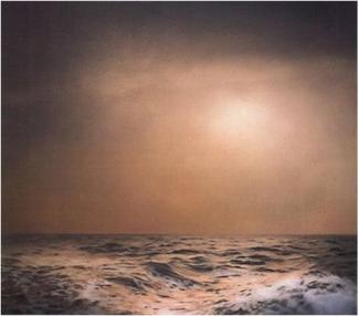 Gerhard Richter, "Seestück, braun, bewegt" (1969), oil on canvas. Courtesy of the artist.