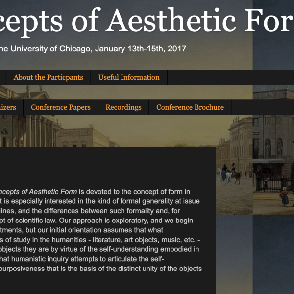 Concepts of Aesthetic Form