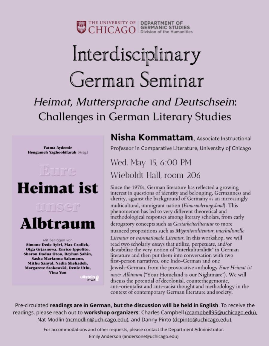 Interdisciplinary German Seminar